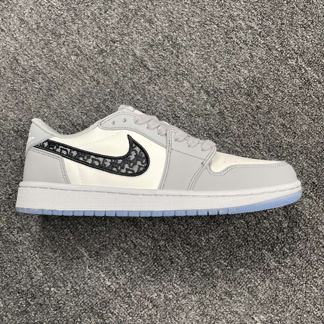 Air Jordan 1 Retro Low Top Dior CN8608 002 Replica Sneaker - Image 2