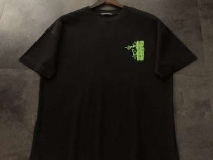 YESKICKS Chrome Hearts Vintage Cross Pattern Print T- Shirt For Unisex Black And Apricot