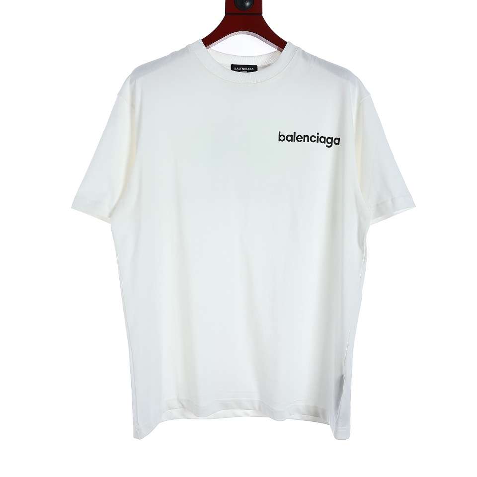 YESKICKS Balenciaga Fluorescent Green Foam Logo Pattern T-shirt for Unisex Black And White - Image 10