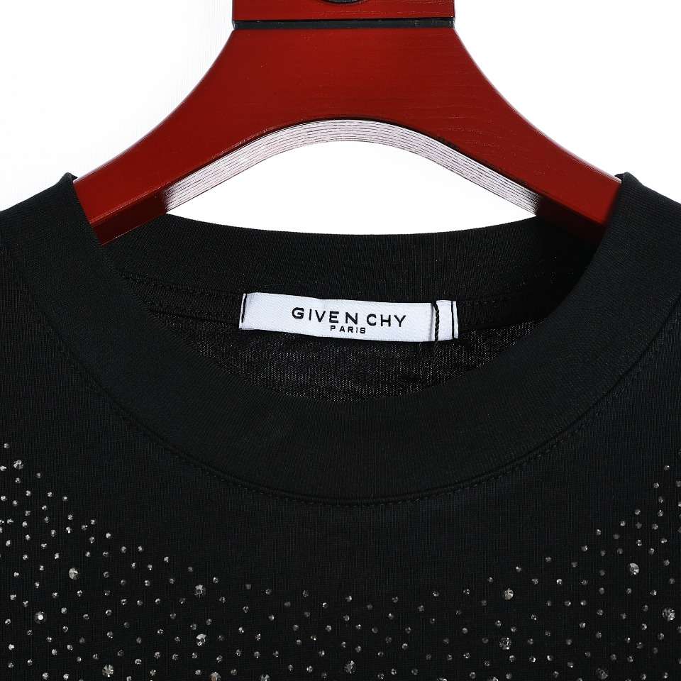 YESKICKS Givenchy Pentagram Printed Short Sleeve T-Shirt For Unisex Black And White - Image 11