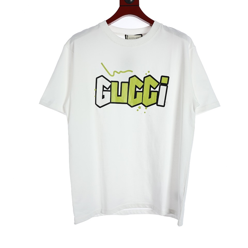 YESKICKS Gucci Logo Print T-Shirt for Unisex Black And White - Image 10