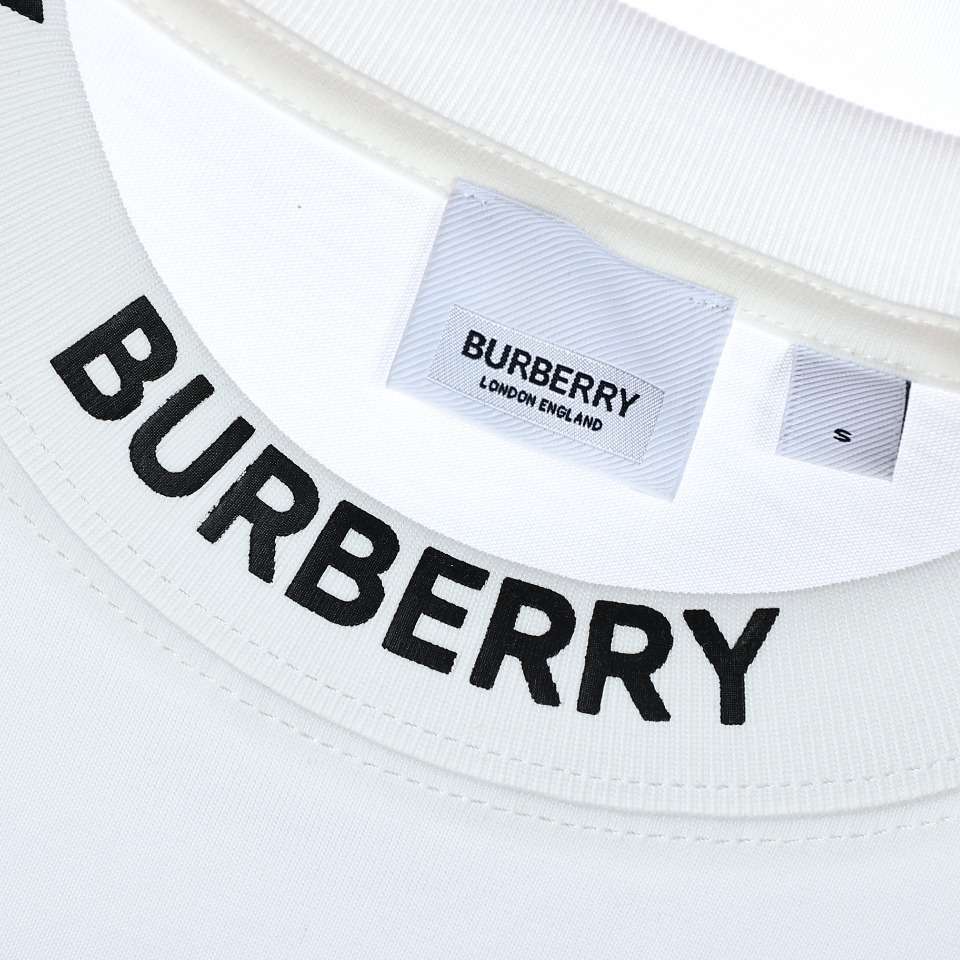 YESKICKS Burberry Teddy Bear Plaid Patch Embroidered T-Shirt For Unisex Black And White - Image 10