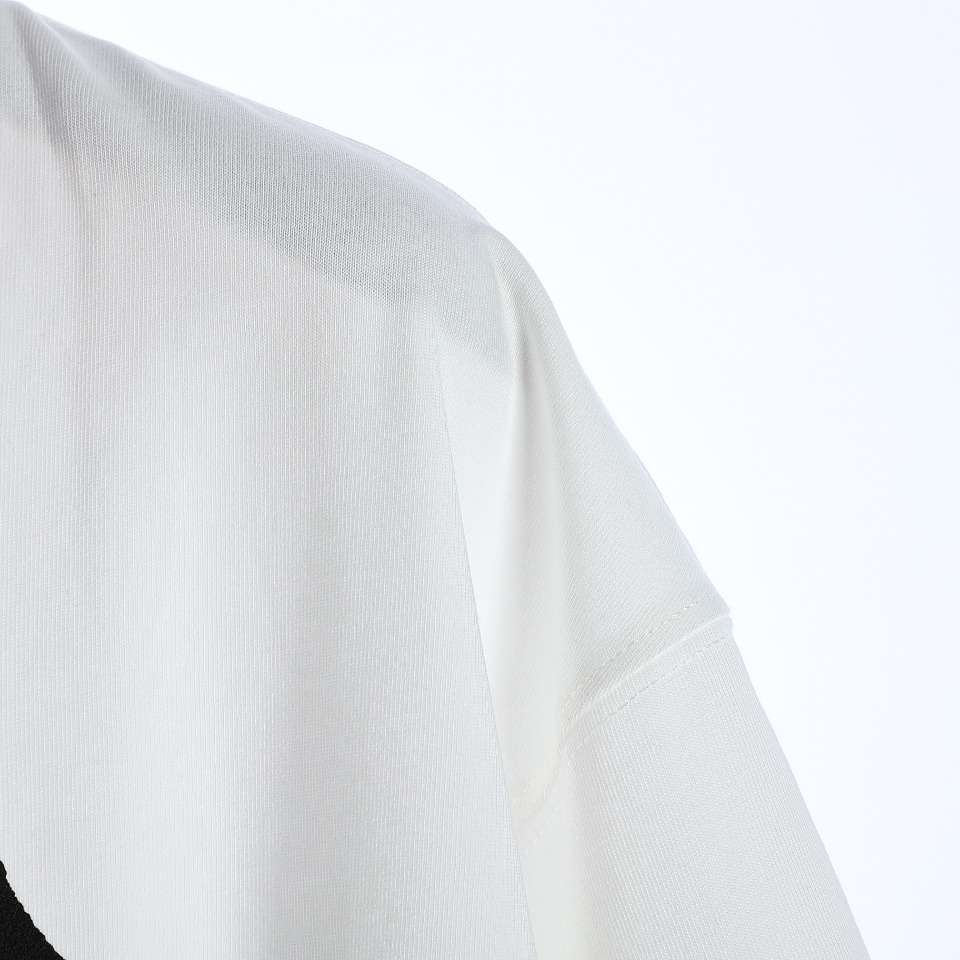 YESKICKS Louis Vuitton Foam Letter Print T-Shirt For Unisex Black And White - Image 10