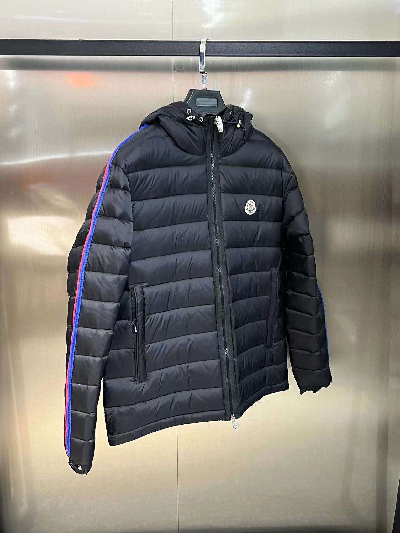 YESKICKS Moncler 2023 Spring and Autumn Men's New Down Jacket Black And White - Image 6