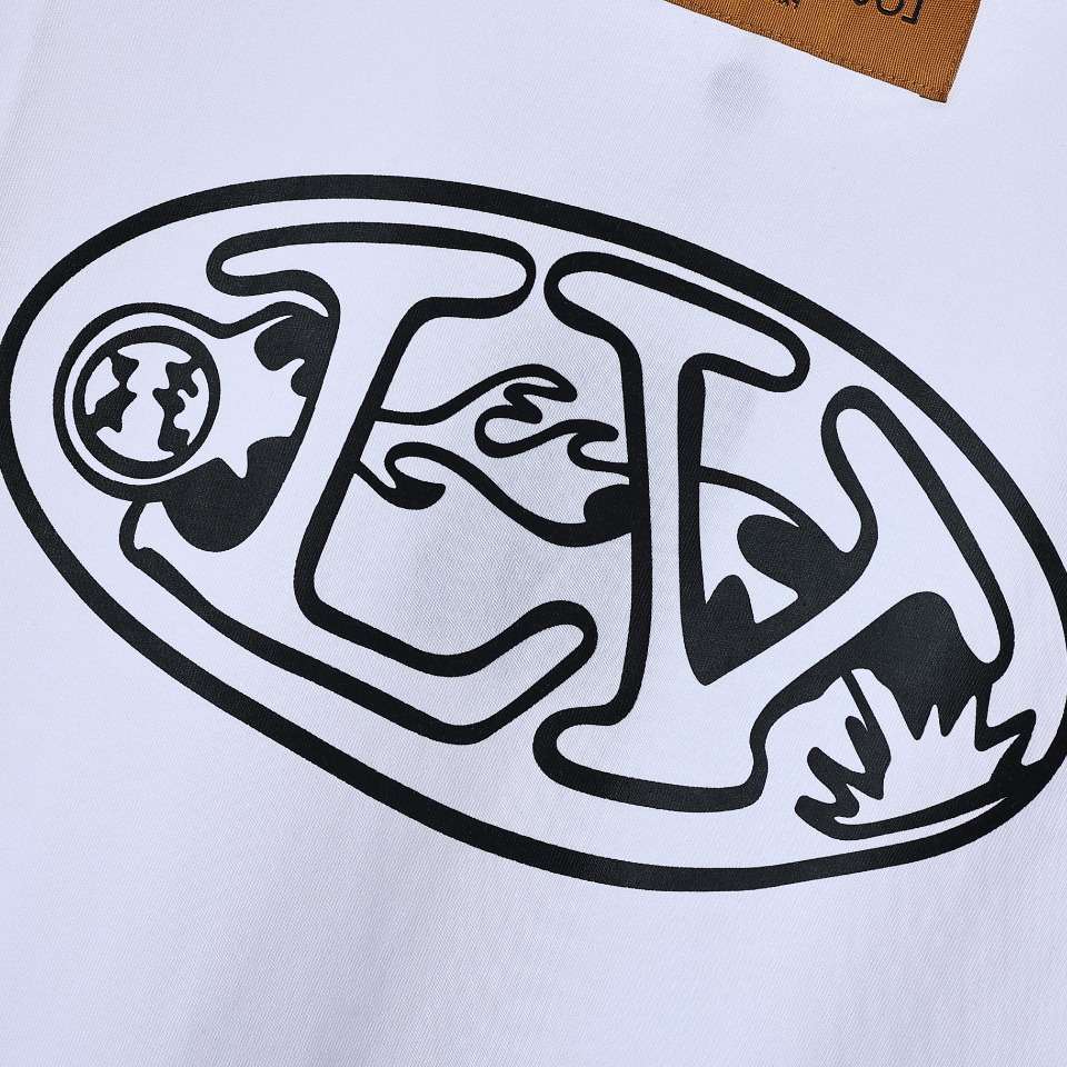 YESKICKS Louis Vuitton Van Print T-Shirt For Unisex Black And White - Image 11