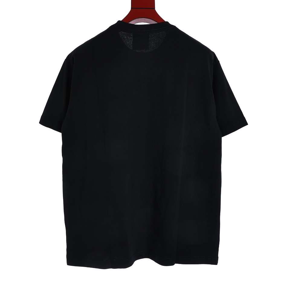 YESKICKS Givenchy Rainbow Logo Foam Printed T-Shirt For Unisex Black And White - Image 11