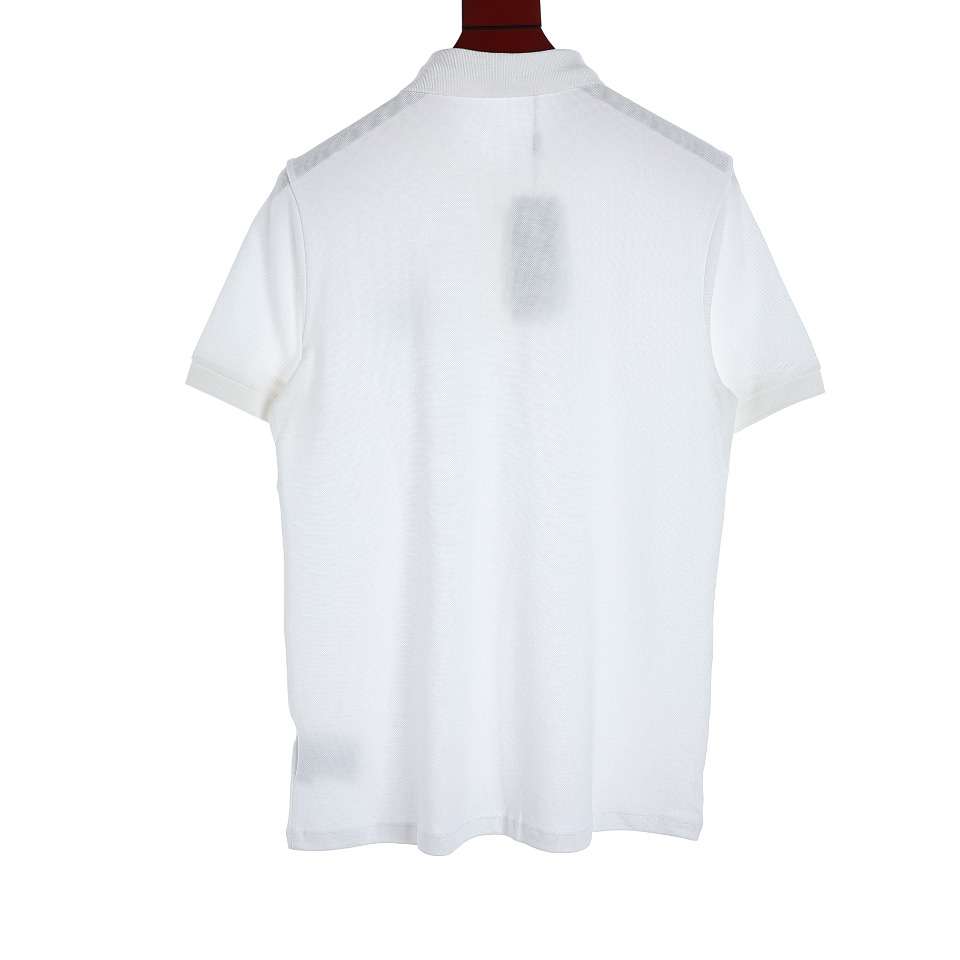 YESKICKS Dior Wing Embroidery Polo Shirt For Men Black And White - Image 11