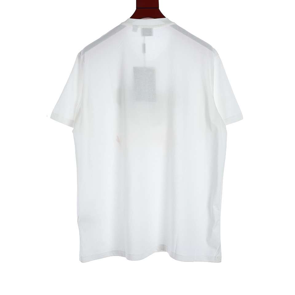 YESKICKS Burberry Bumpy Bear Print T-Shirt For Unisex Black And White - Image 11