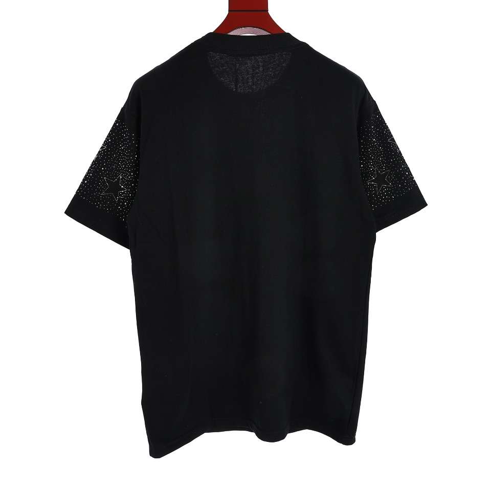 YESKICKS Givenchy Pentagram Printed Short Sleeve T-Shirt For Unisex Black And White - Image 13