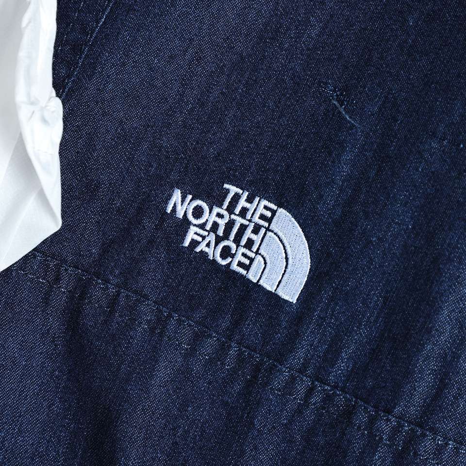 YESKICKS The North Face Denim Jacket Coat For Unisex Black And Denim Blue - Image 12