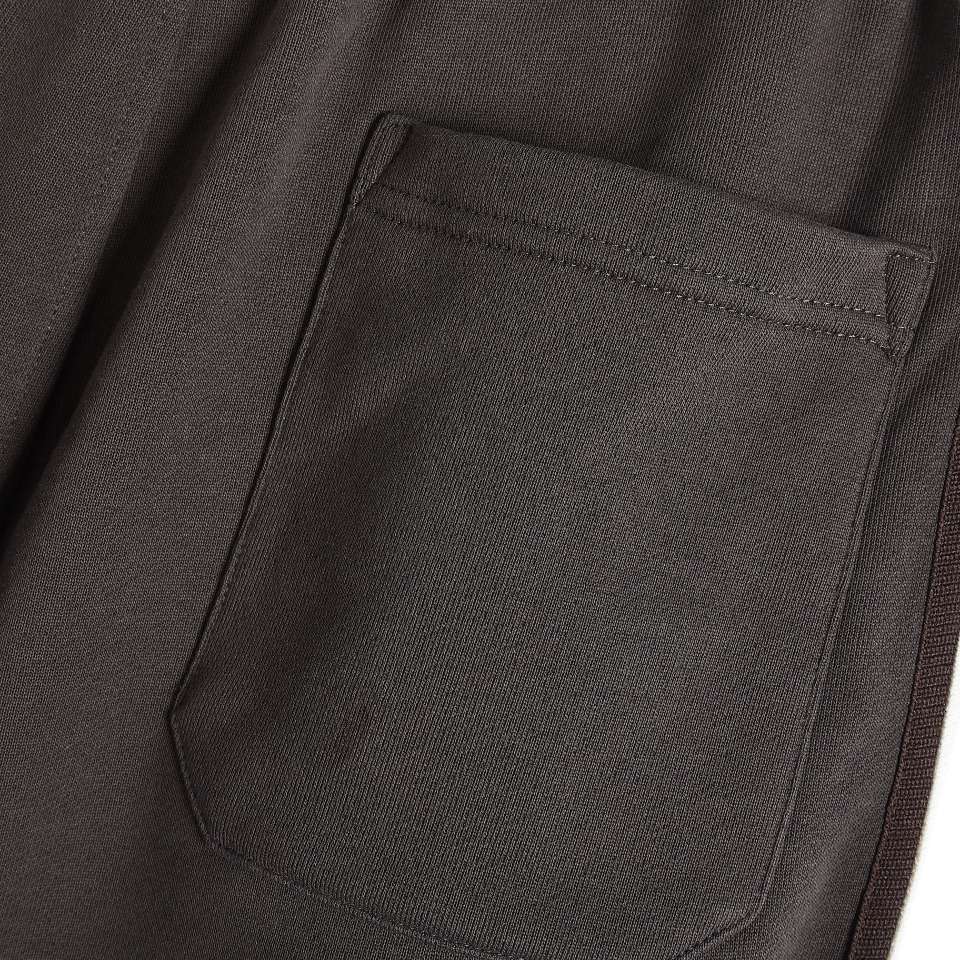 YESKICKS Celine Classic Embroidered Webbing Shorts For Unisex Black And Deep Gray - Image 12