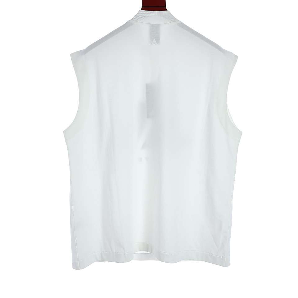 YESKICKS Adidas Monogrammed Crew Neck Tank Top For Unisex Black And White - Image 12