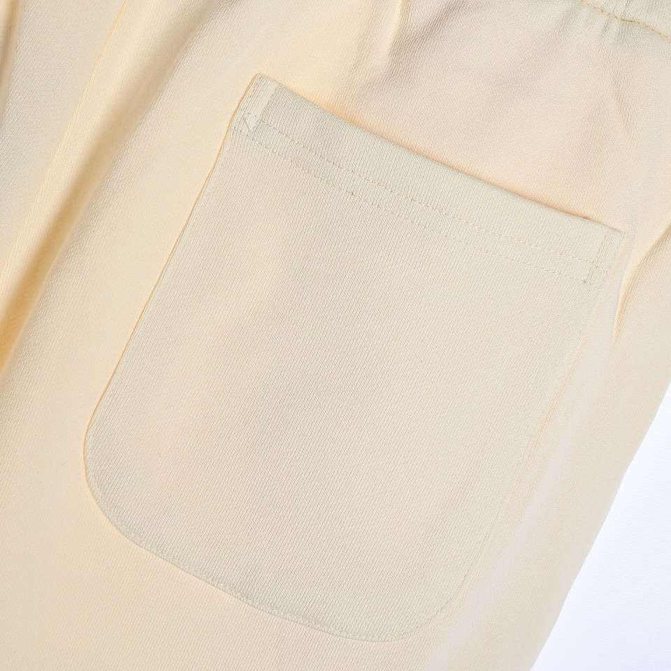 YESKICKS Givenchy Colorblocked Logo Embroidered Shorts Pants For Unisex Black And Apricot - Image 13