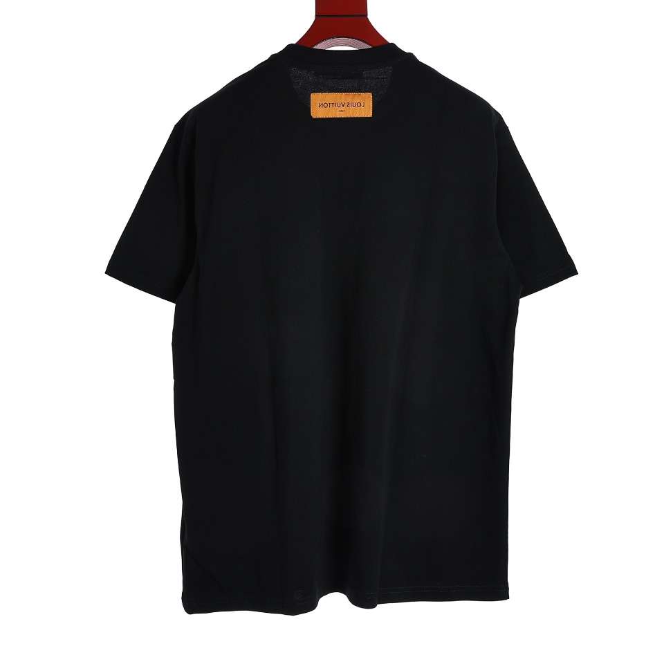 YESKICKS Louis Vuitton Hammer Tools Graphic Letter T-Shirt For Unisex Black And Apricot - Image 13