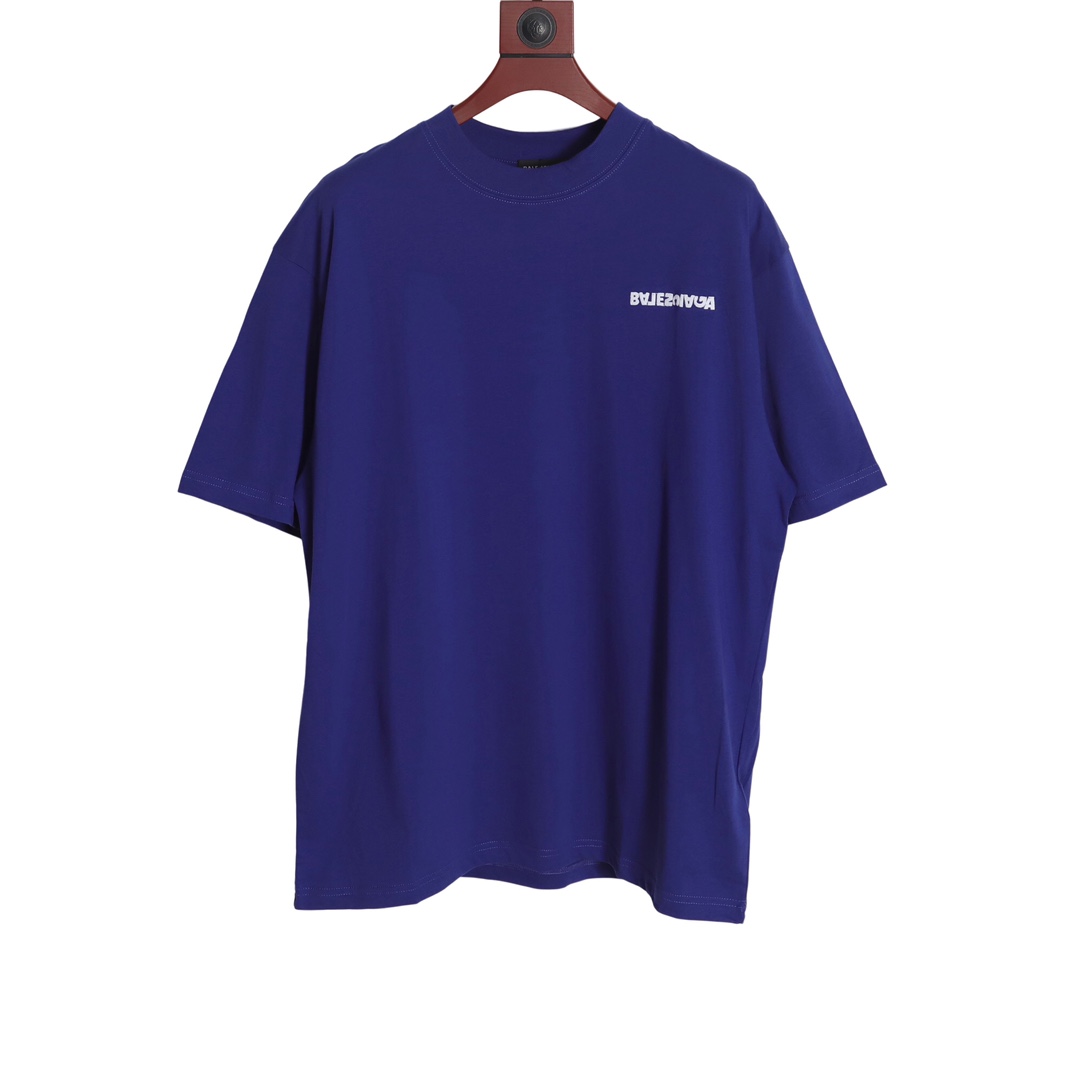 YESKICKS Balenciaga Reverse Letter Embroidery Round Neck Short Sleeve T-Shirt for Unisex - Image 13
