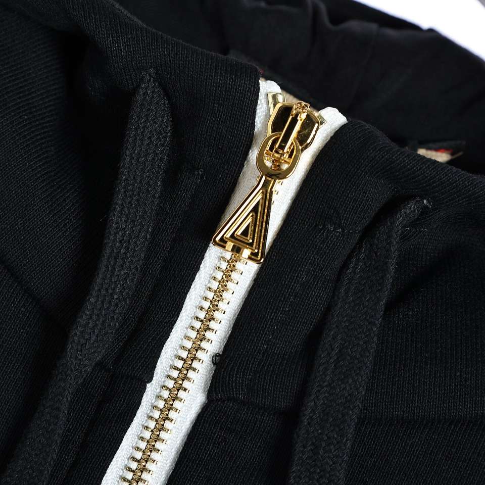 YESKICKS Gucci Red and Green Webbing Half Zip Long Sleeve Hoodie For Unisex Black And Brown - Image 14