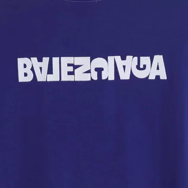 YESKICKS Balenciaga Reverse Letter Embroidery Round Neck Short Sleeve T-Shirt for Unisex - Image 14