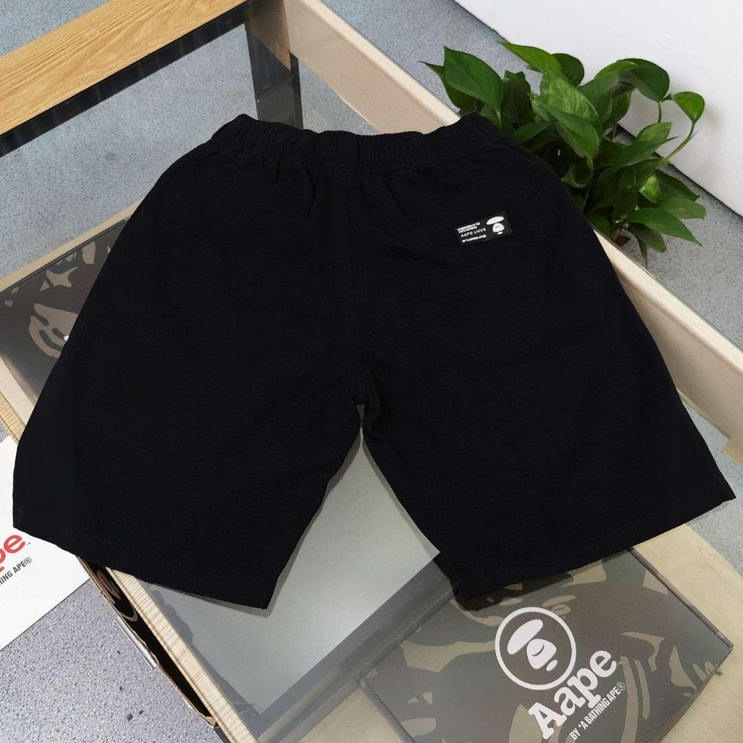 YESKICKS Bape Street Style Short Pant for Unisex Black And Camouflage - Image 2