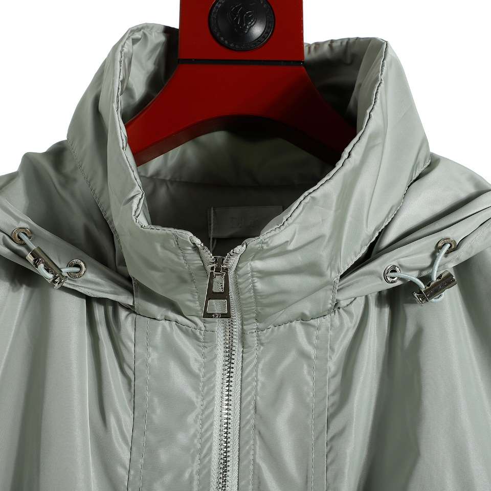 YESKICKS DIOR Embroidered Zip-front Windbreaker Jacket for Unisex - Image 2