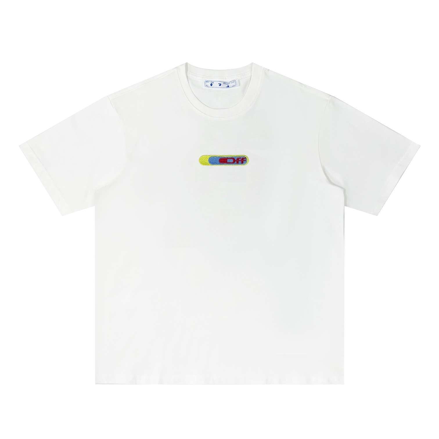 YESKICKS Offwhite Arrow Leaf Pattern Print T-Shirt for Unisex Black And White - Image 4