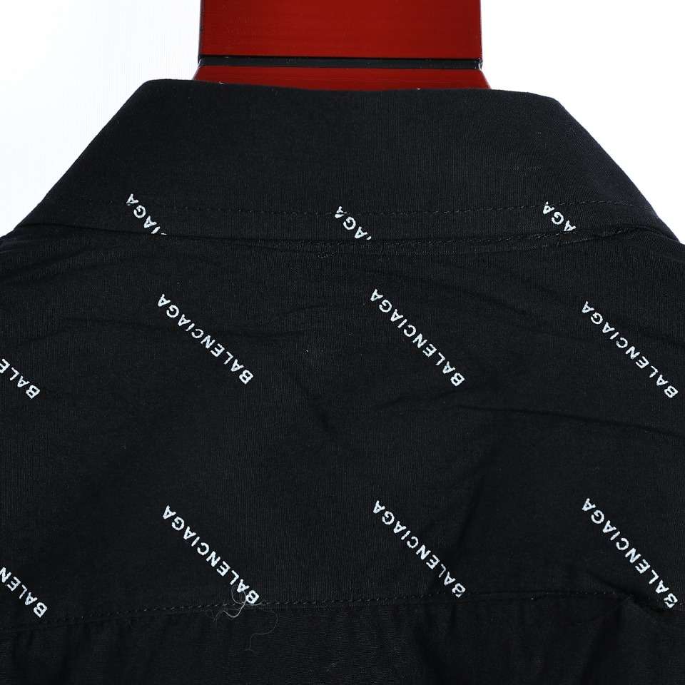 YESKICKS Balenciaga Monogram Logo Letter Print Long-Sleeved Shirt for Unisex - Image 3