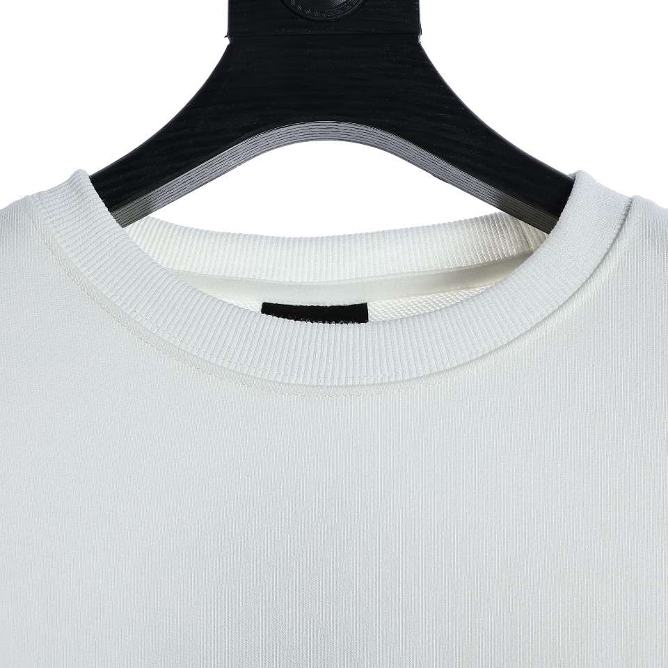 YESKICKS Balenciaga Sweatshirt With Large Silhouette And Round Neck For Unisex Black And White - Image 2