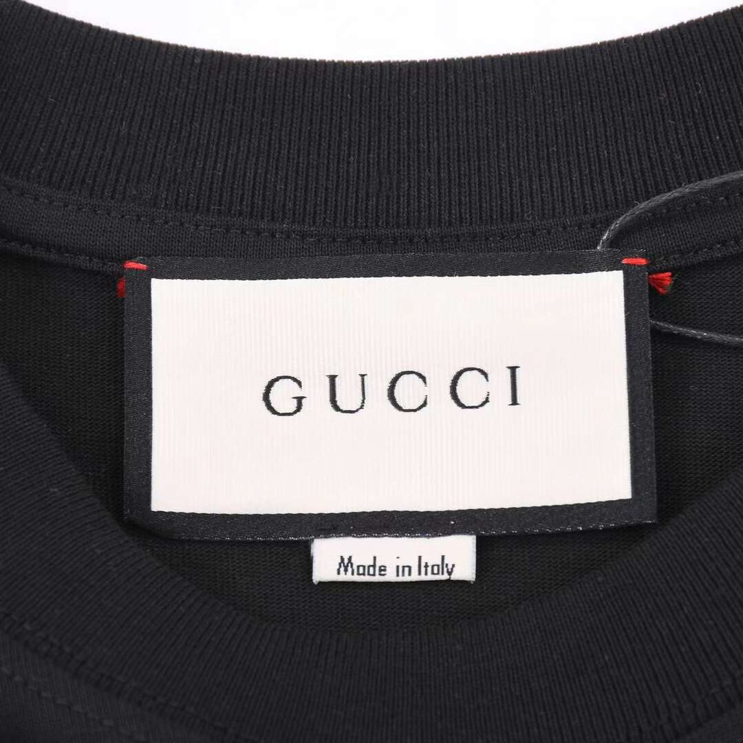 YESKICKS Gucci Dinosaur Patterns T-Shirt for Unisex Black And White - Image 4