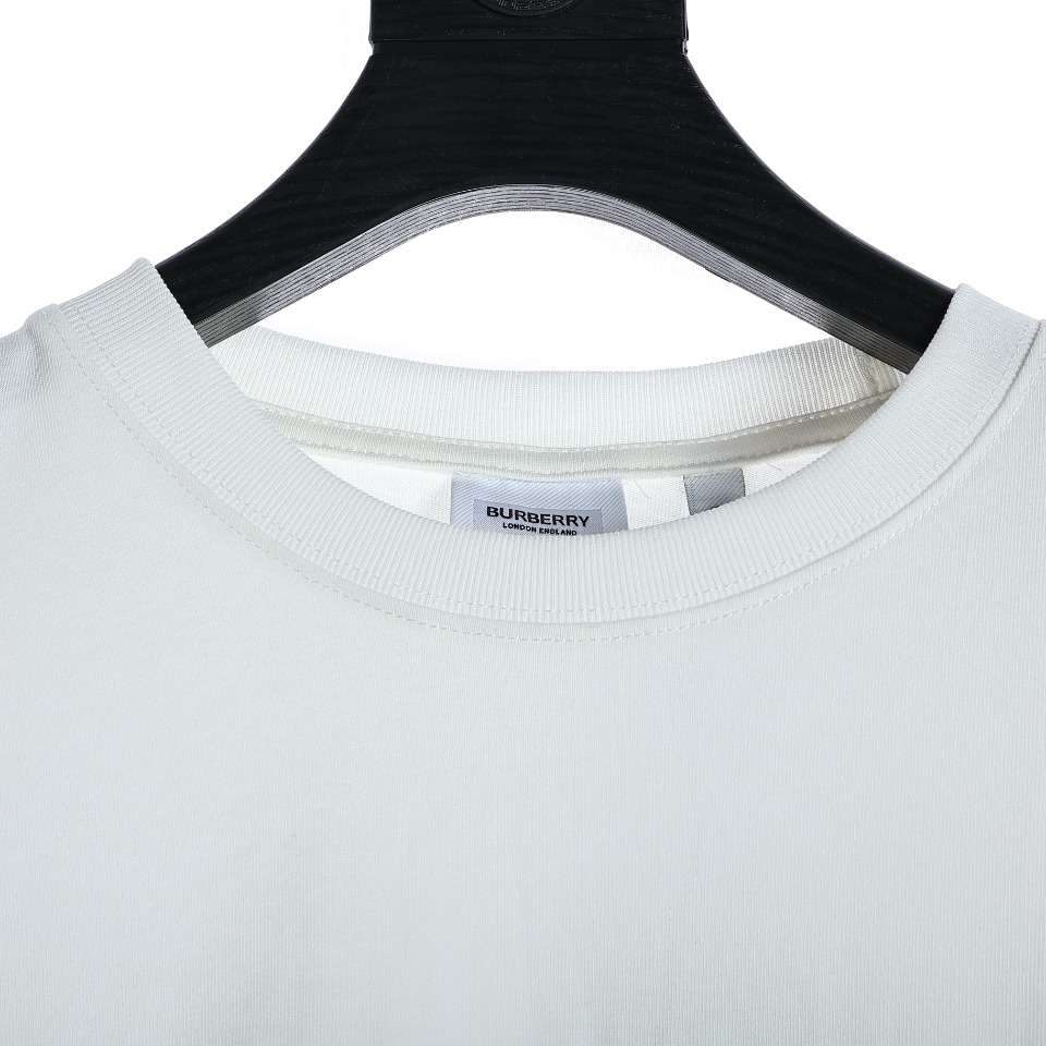 YESKICKS Burberry Oak Leaf War Horse Long Sleeve T-Shirt For Unisex Black And White - Image 13