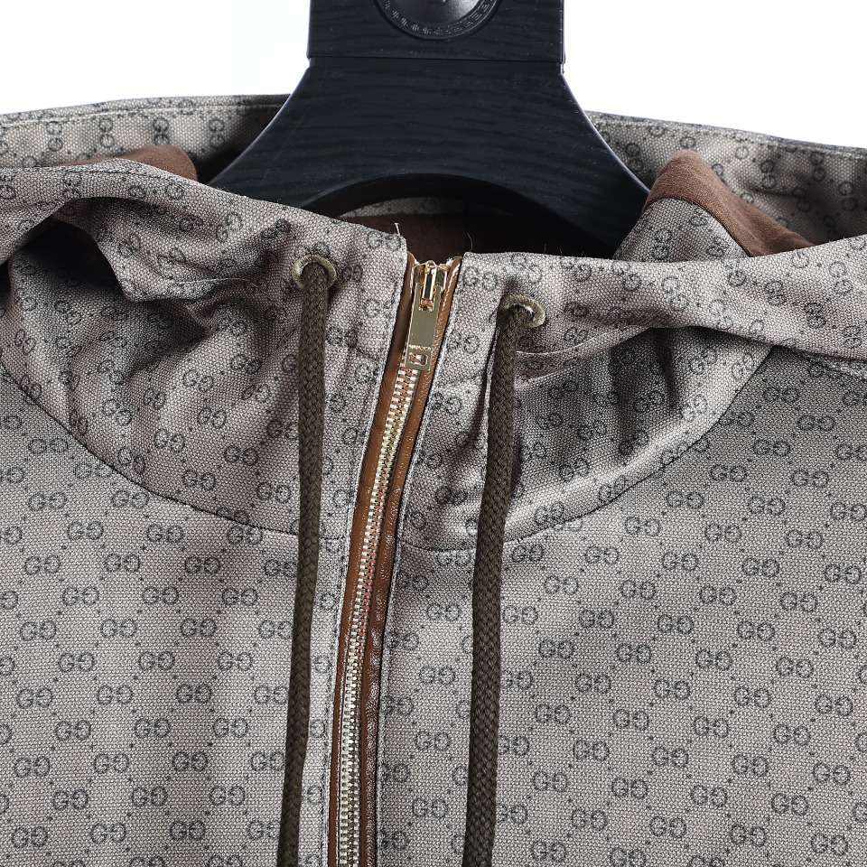 YESKICKS Gucci Monogram Half-Zip GG Full Print Webbing Jacket For Unisex - Image 2