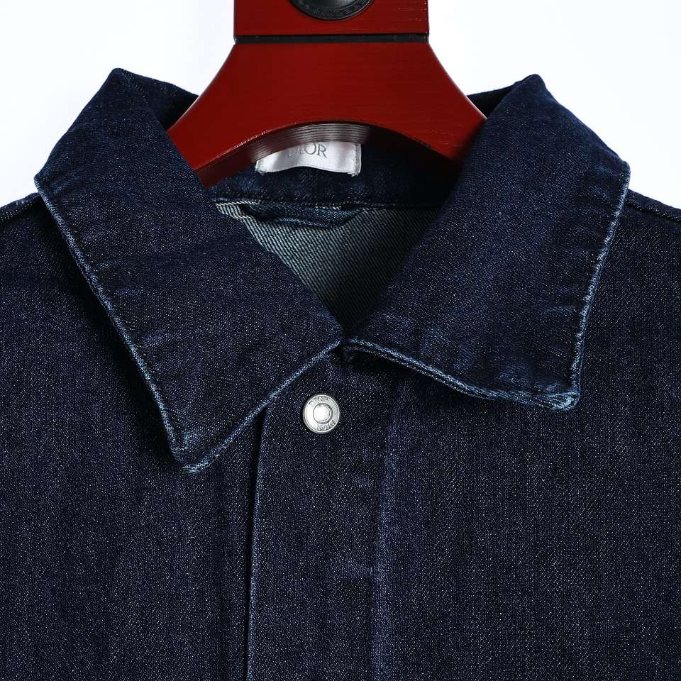 YESKICKS Dior Oil Painting Girl Tannin Denim Jacket For Unisex - Image 2