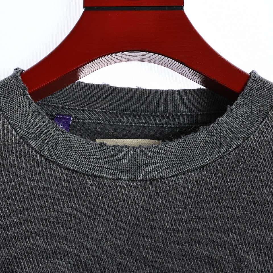 YESKICKS Gallery Dept Skull Pocket Printed Washed Aged Torn Short Sleeve T-Shirt For Unisex - Image 2