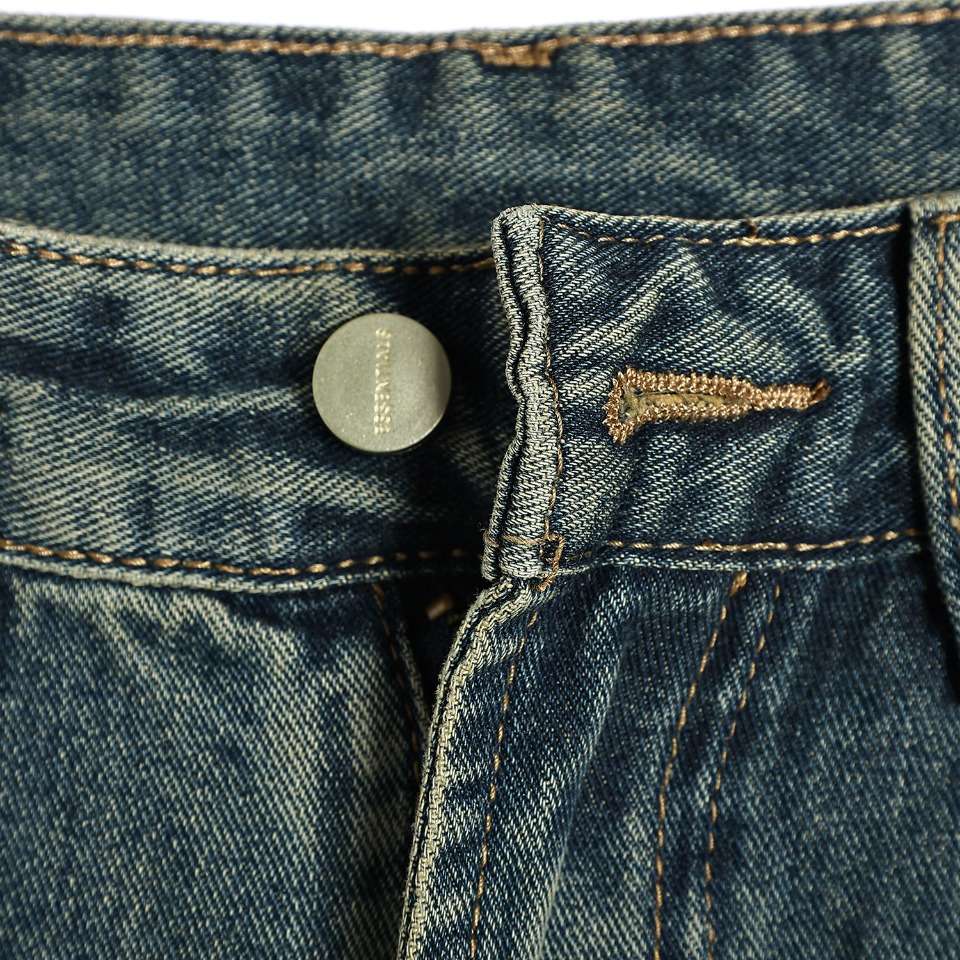 YESKICKS Fear Of God Washed Ripped Jeans For Unisex - Image 2