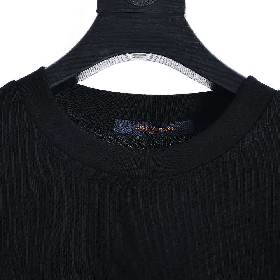 YESKICKS Louis Vuitton Black and White Sketch City Foam Printed Foam Short Sleeve T-Shirt For Unisex - Image 2