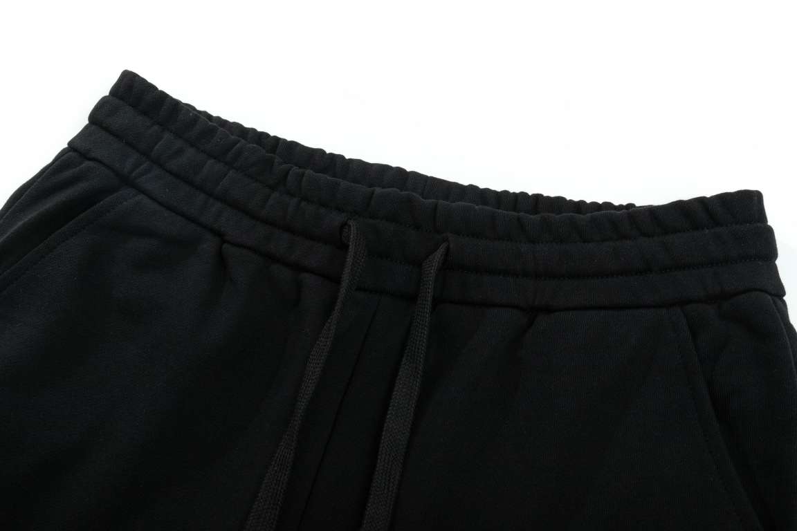 YESKICKS Givenchy Short Pants Casual Style Pants Logo Print For Unisex Black And Apricot - Image 2