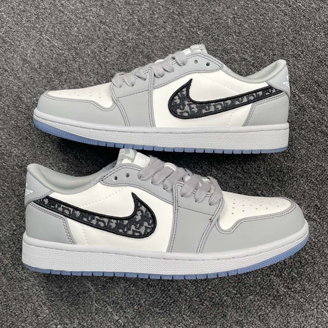 Air Jordan 1 Retro Low Top Dior CN8608 002 Replica Sneaker - Image 3