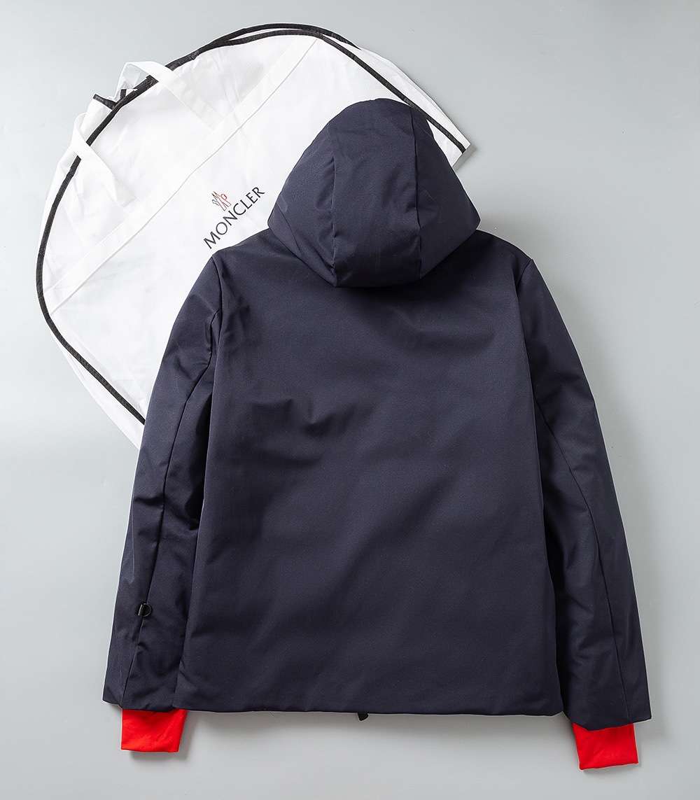 YESKICKS Moncler 23FW Best-Selling Press-Glued Wind And Snow Down Jacket For Unisex Black Navy Blue And Premium Grey - Image 7