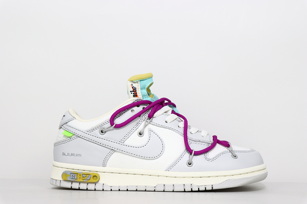 OFF-WHITE X DUNK LOW ‘LOT 21 OF 50’Replica DM1602-100 - Image 2