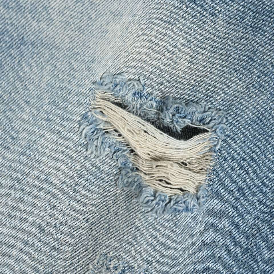 YESKICKS Celine Street Style Long Ripped Jeans for Unisex - Image 3