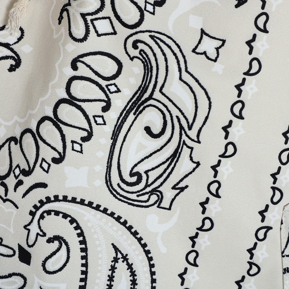 YESKICKS Travis Scott x Air Jordan Black And White Color Clash Casual Beach Pants for Unisex - Image 3