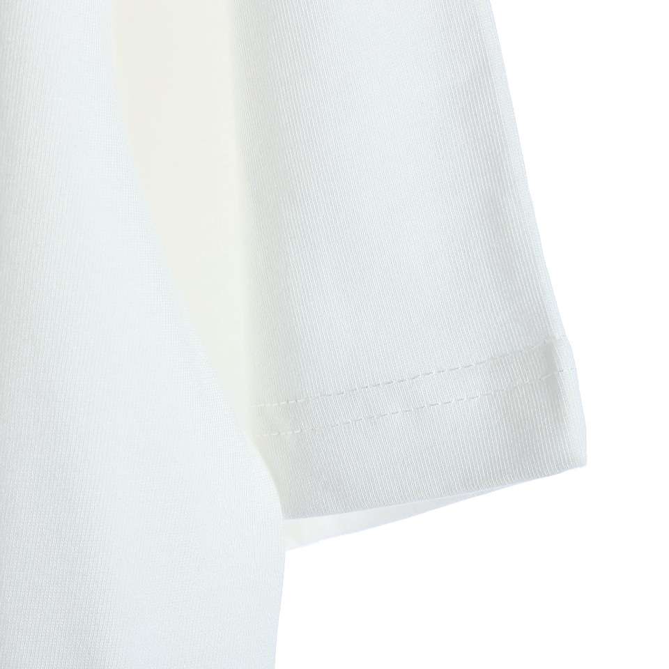 YESKICKS Balenciaga Logo Letter Print T-shirt for Unisex Black And White - Image 3