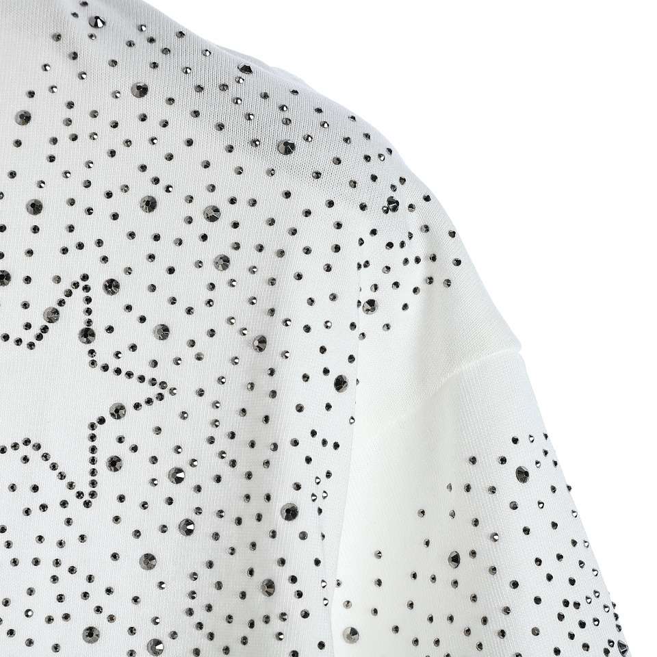 YESKICKS Givenchy Pentagram Printed Short Sleeve T-Shirt For Unisex Black And White - Image 4