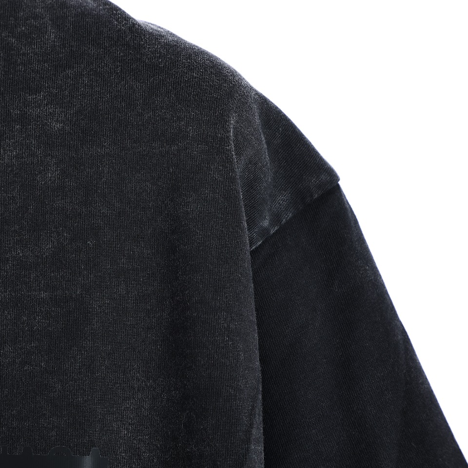 YESKICKS Balenciaga Duct Tape Altered Letter Washed Aged T-Shirt For Unisex - Image 3