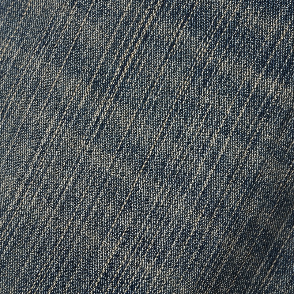 YESKICKS Balenciaga Blue Washed Orange Flared Jeans - Image 3