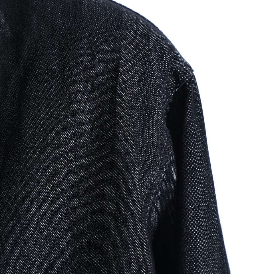 YESKICKS The North Face Denim Jacket Coat For Unisex Black And Denim Blue - Image 3