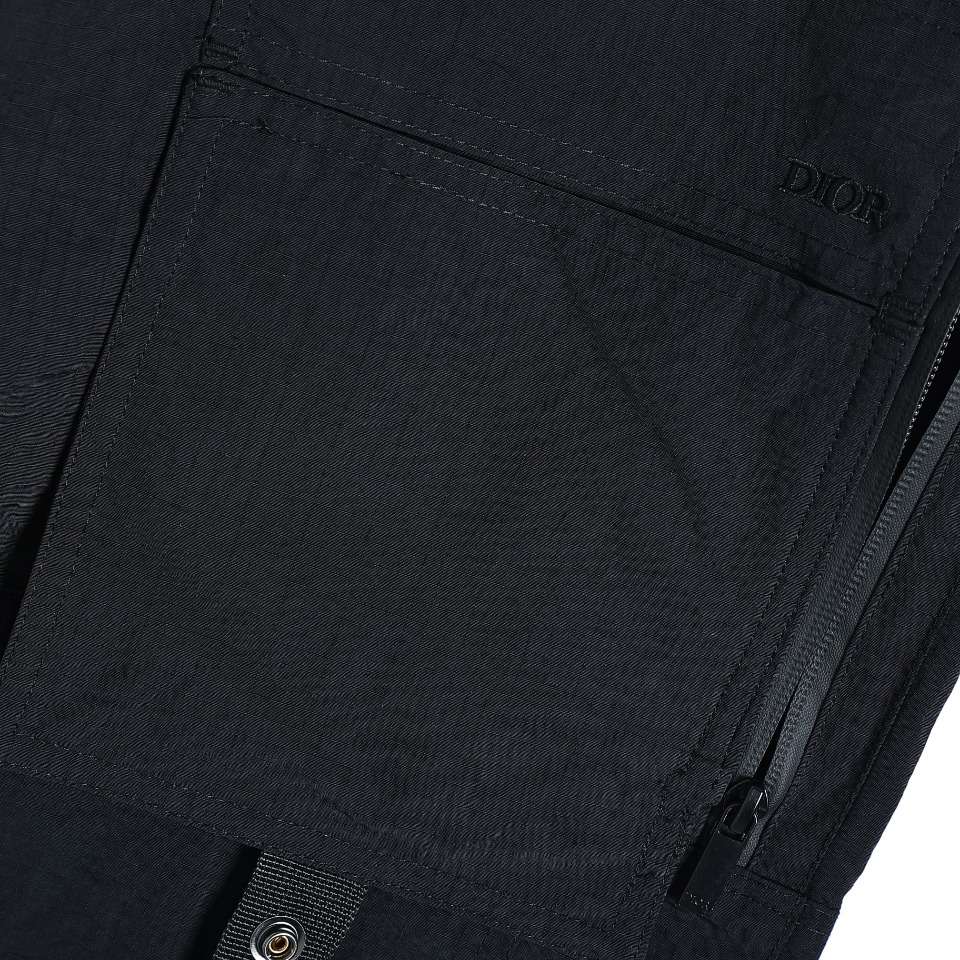 YESKICKS Dior Zippered Overalls For Men Black And Gray - Image 3