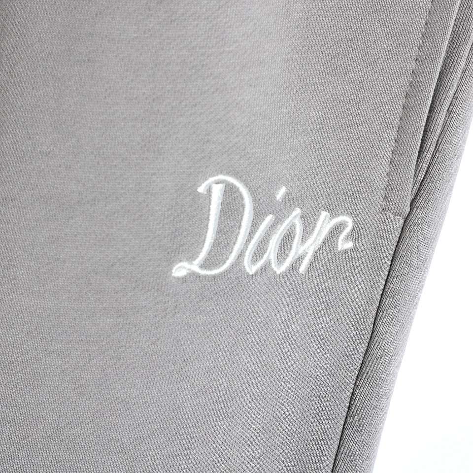 YESKICKS Dior Logo Embroidered Logo Casual Sweatpants For Unisex - Image 3
