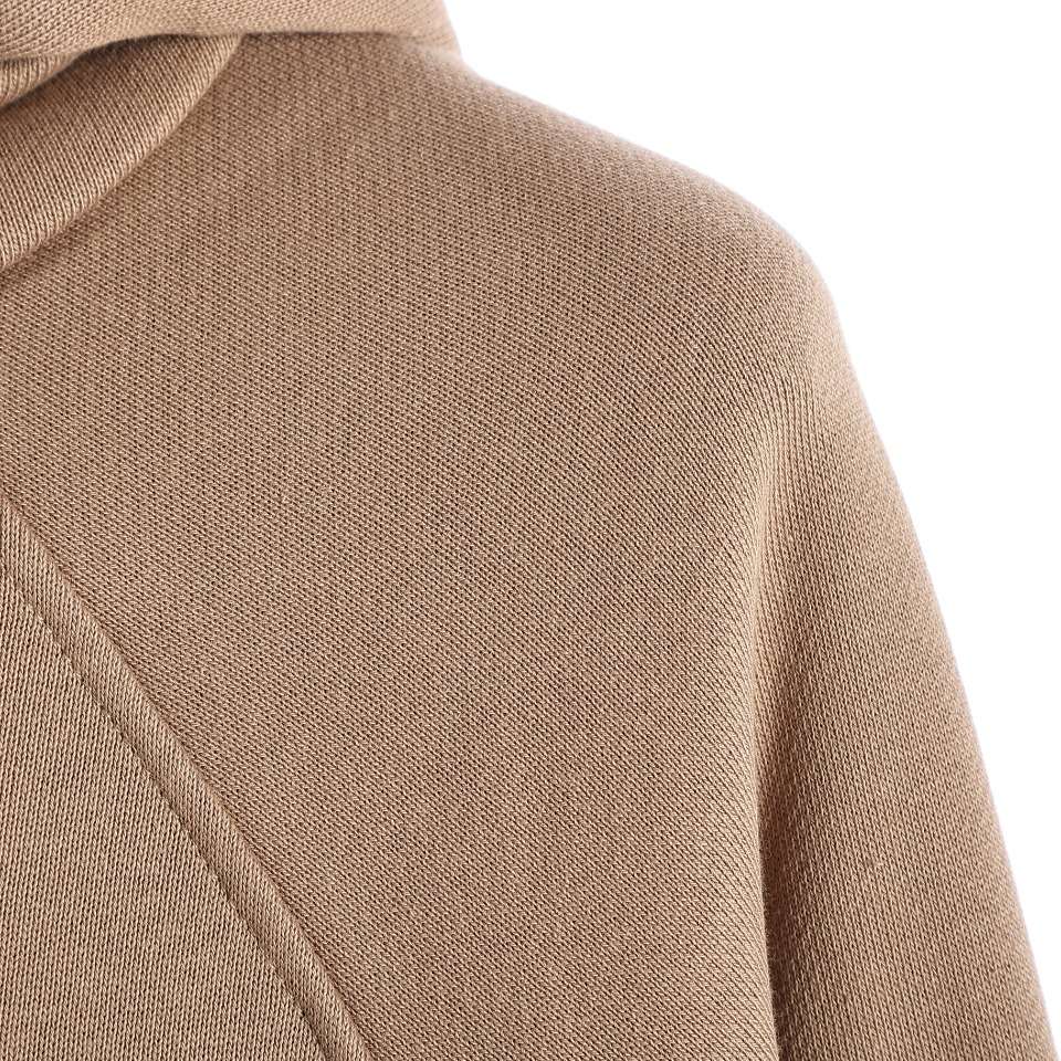 YESKICKS Gucci Red and Green Webbing Half Zip Long Sleeve Hoodie For Unisex Black And Brown - Image 3