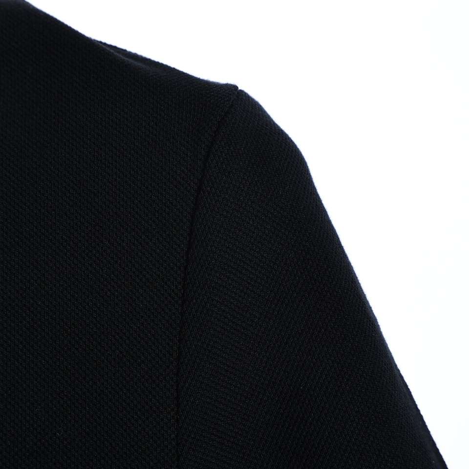 YESKICKS Dior Wing Embroidery Polo Shirt For Men Black And White - Image 3