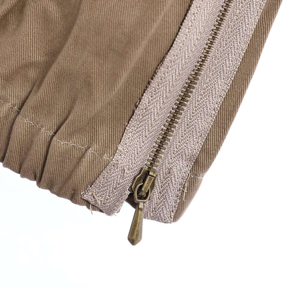 YESKICKS Gucci Webbing Cotton Trousers For Unisex Khaki - Image 3