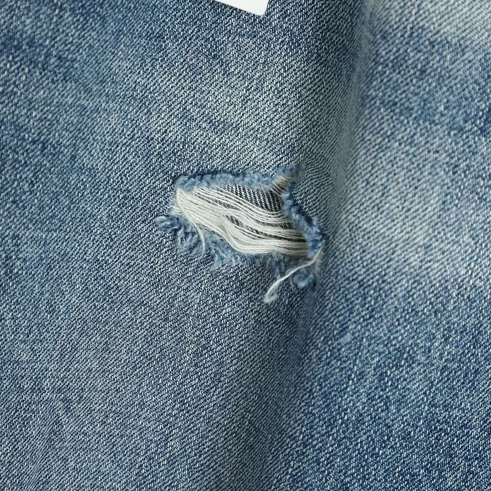 YESKICKS Celine Washed And Slashed Denim Jeans For Unisex - Image 3